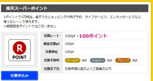 ハピタスから楽天ポイントへの移行